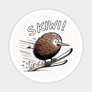 Brown Skiwi Kiwi Bird Magnet